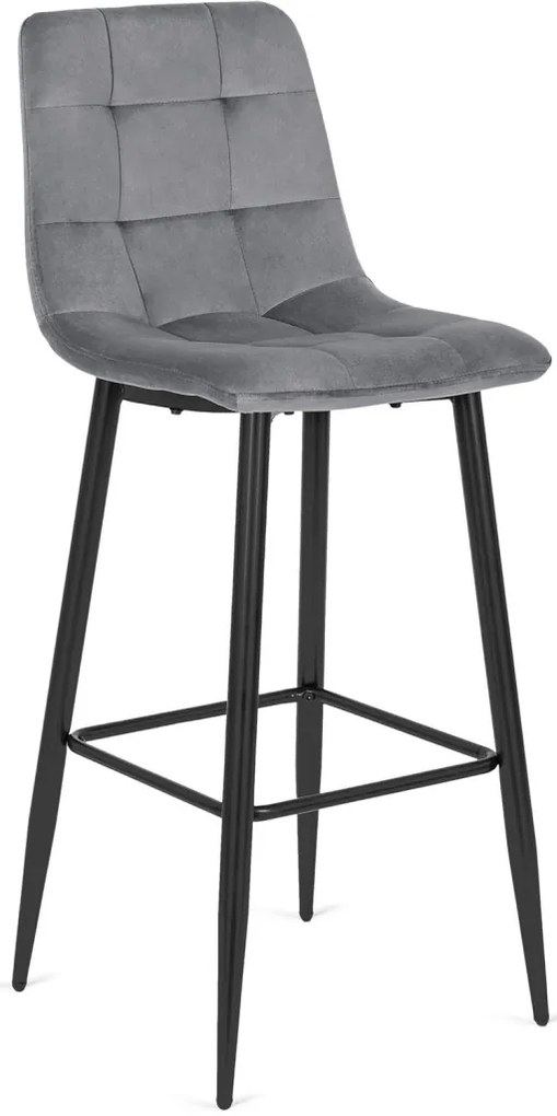 Szürke Bársony Bárszék. CLAUS