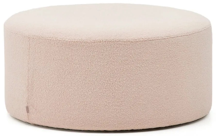 Világos rózsaszín buklé puff Kaeli – Kave Home