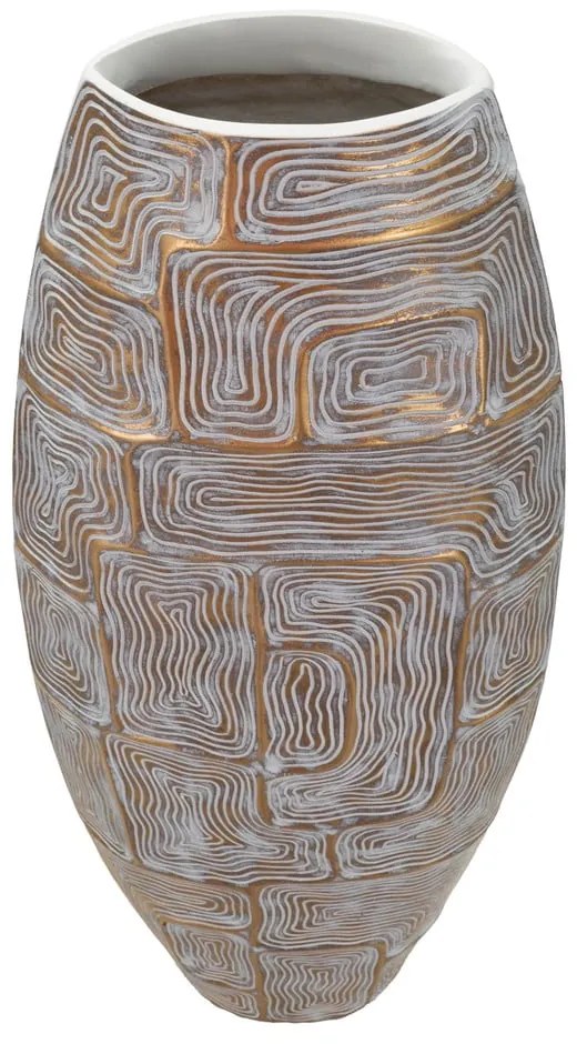 Aranyszínű poligyanta váza (magasság 59,5 cm) Eclips – Mauro Ferretti