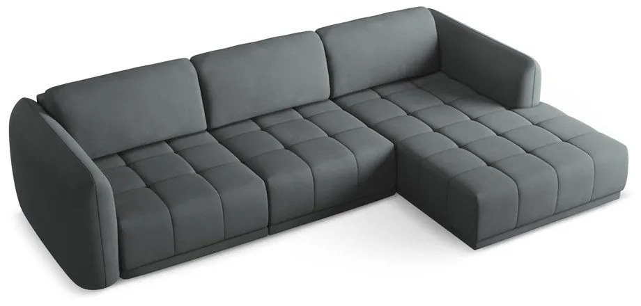 Sötétszürke sarokkanapé (jobb oldali) Hoku – Makamii