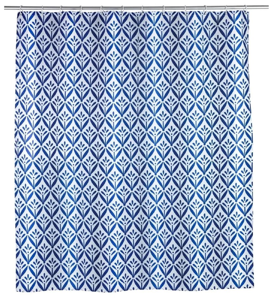 Lorca kék zuhanyfüggöny, 180 x 200 cm - Wenko