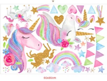 PIPPER | Falmatrica "Egyszarvúak 2" 80x95cm