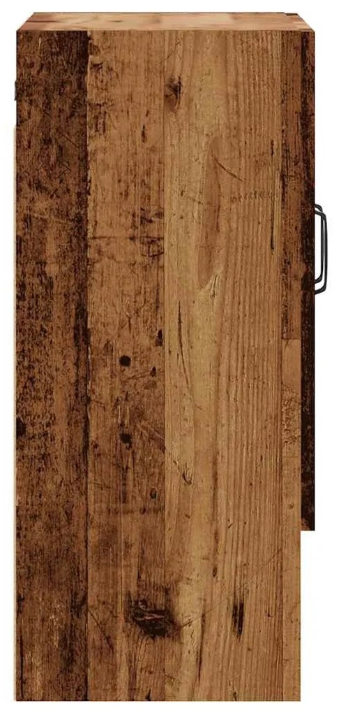 fali szekrény régi fa 60x31x70 cm gépelt fa