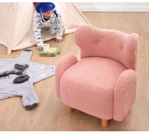 Gyerekfotel TOBI rózsaszín