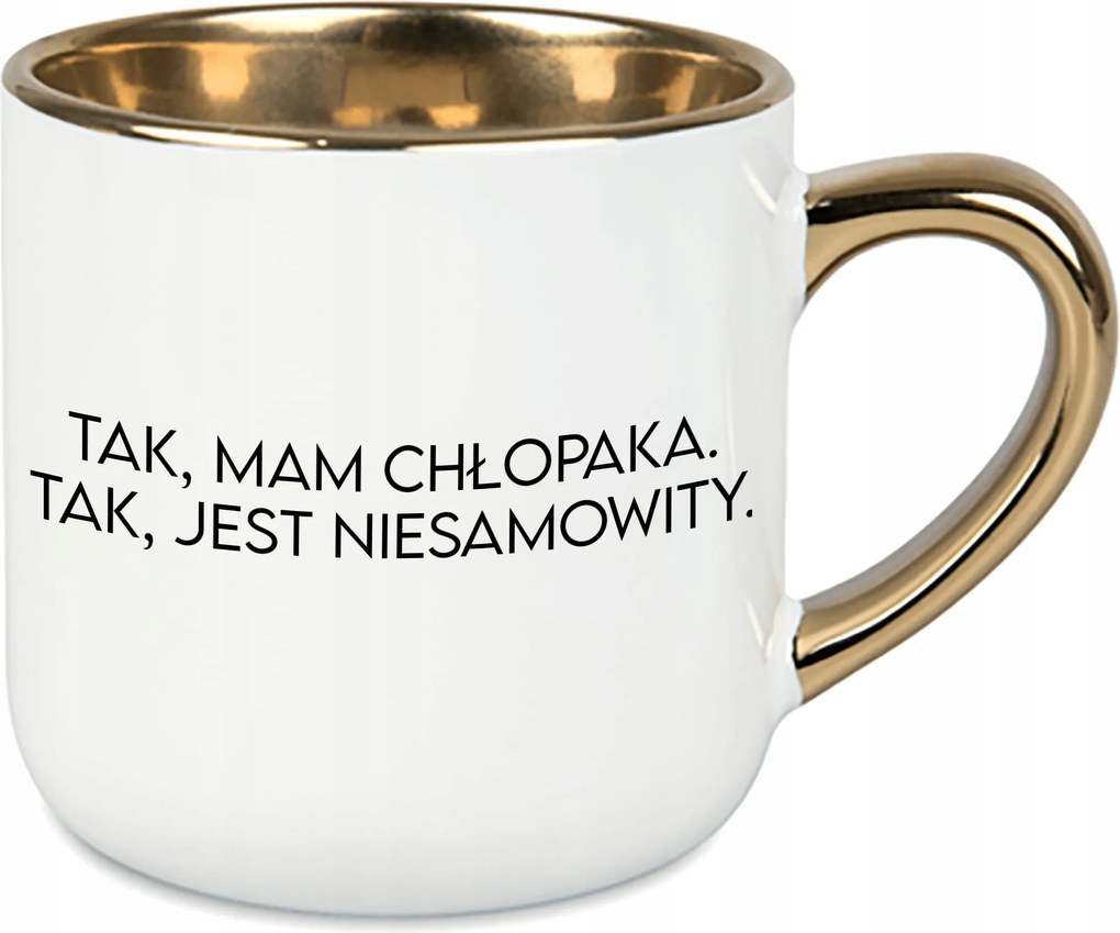 Bögre Nagy Fehér Igen, Van Barátom Ajándék Feleség Férj Pár Házasság