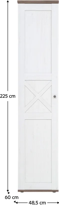 Polcos szekrény, canyon fenyő/sonoma trüffel tölgy, TEINA REG1D