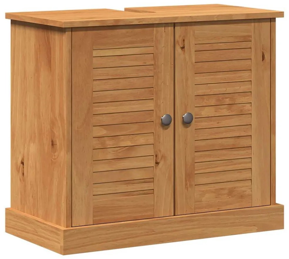 Mosogató Szekrény VIGO mézbarna 67.5 x 34 x 59 cm Tömör fenyőfa