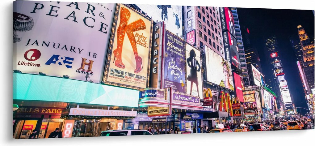 Kép - New York Theater District (120x50 cm)