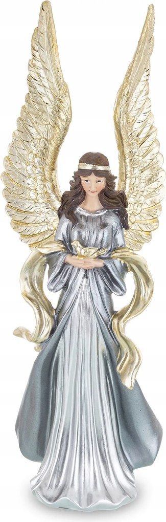Arany Kék Angyal Nő Angyalka Dekoráció Ajándék