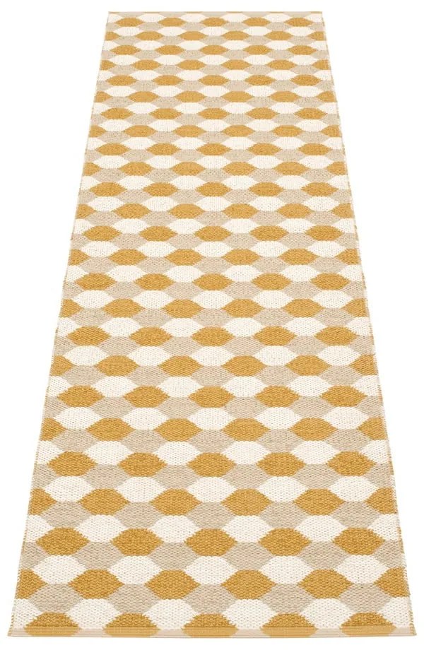 Okkersárga kültéri-beltéri futószőnyeg 70x250 cm Dana Ochre – Pappelina