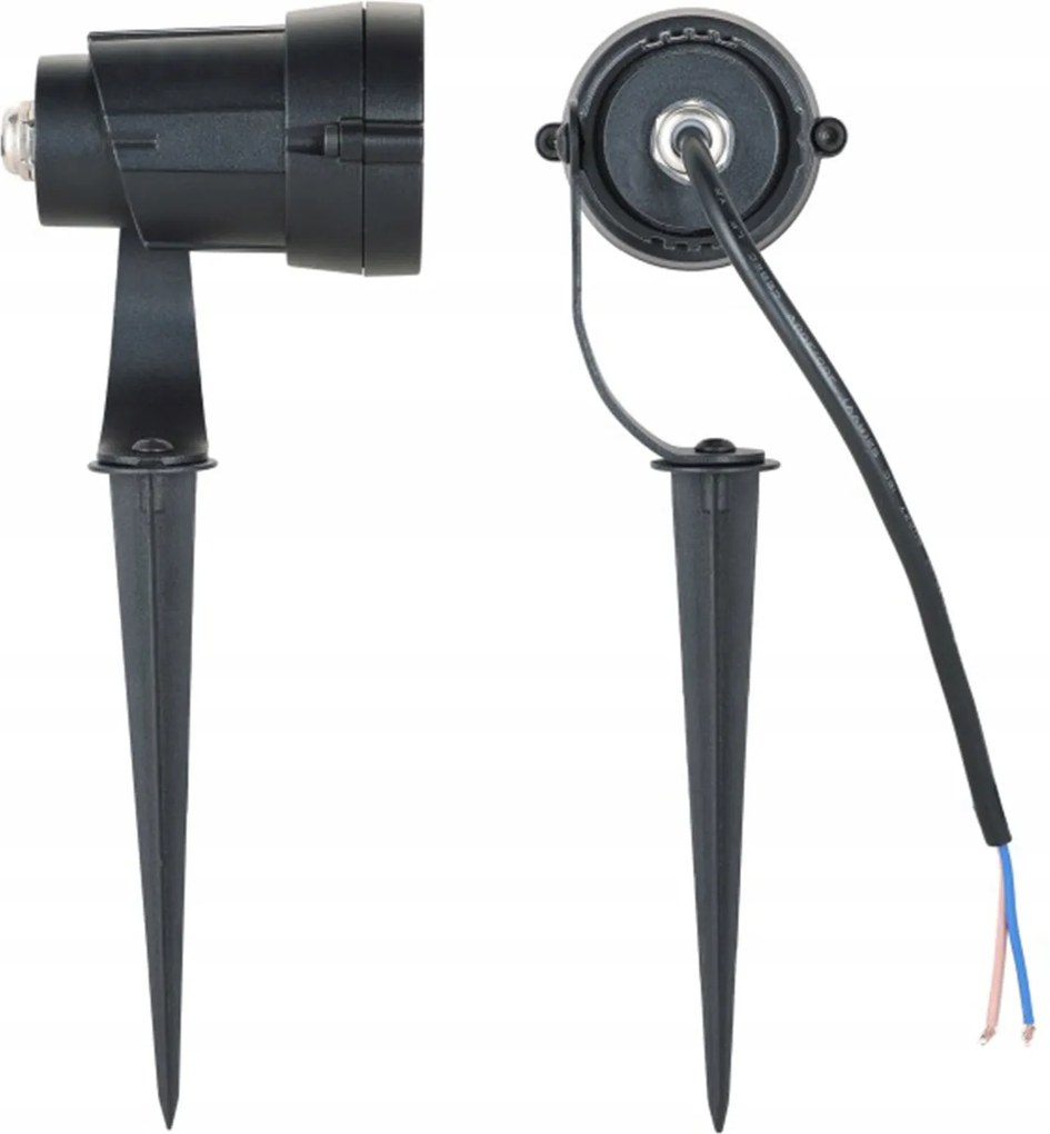 Kerti Lámpa Beszúrós Reflektor Kültéri 1x GU10 IP65 Fekete Kobi