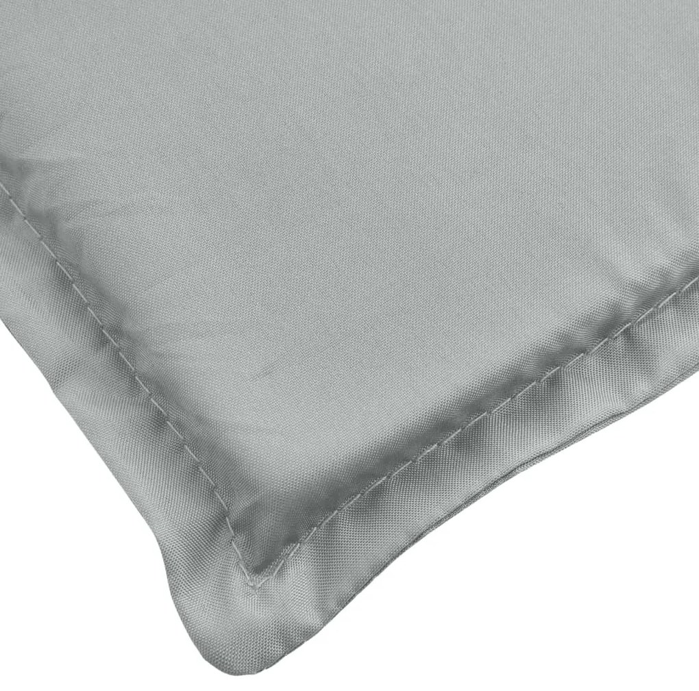 2 db világosszürke szövet magas háttámlájú székpárna 120x50x5cm