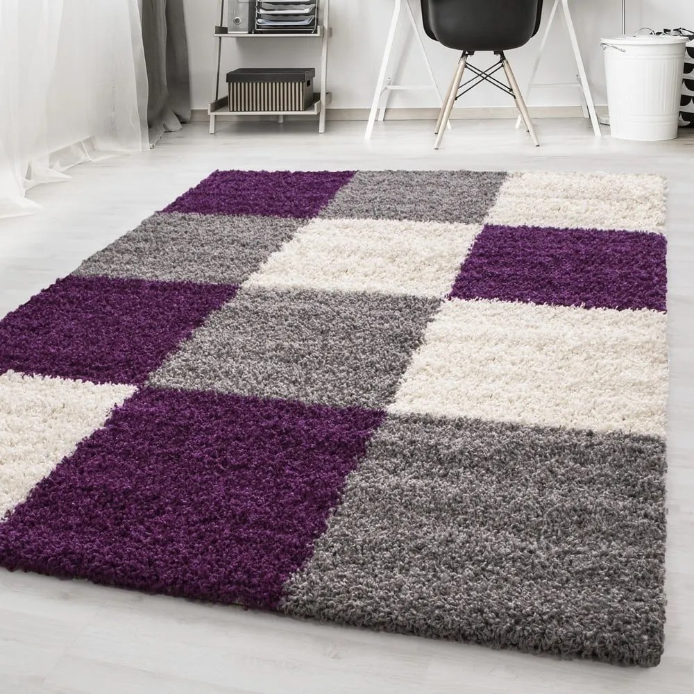 Lila-szürke szőnyeg 80x150 cm Life – Ayyildiz Carpets