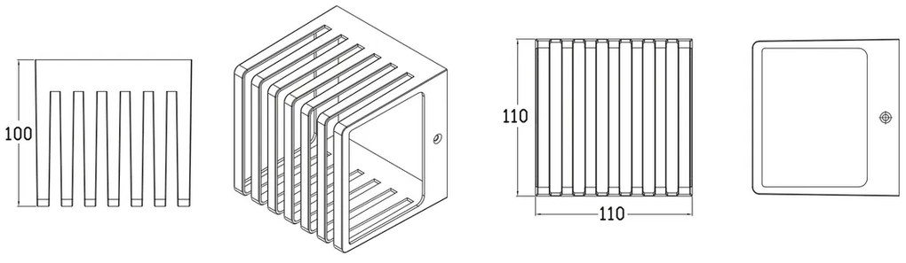 Lámpa Fali lámpa SIROLO LED 10W, 1000lm, IP54, AC220-240V, 50/60Hz,4000K, grafit