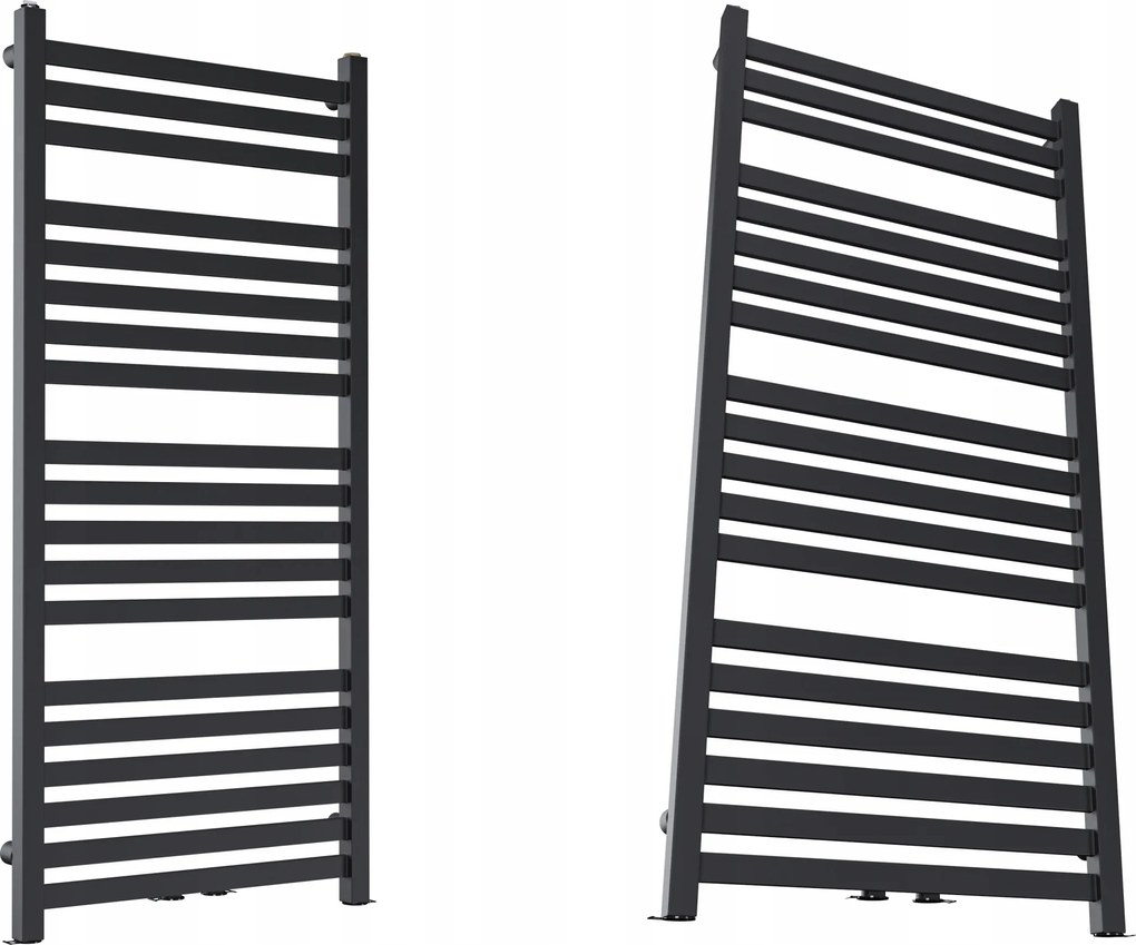 Imp-m 750/630 Fekete Strukturált Fürdőszobai Radiátor