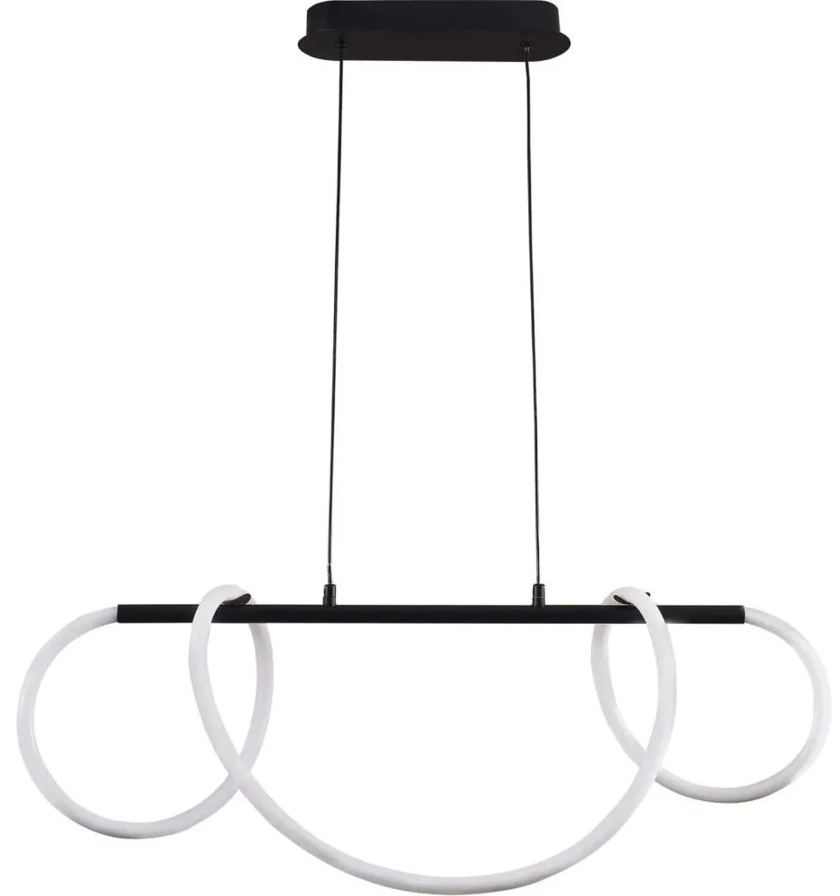 LED Csillár zsinóron EMMA LED/38W/230V fekete