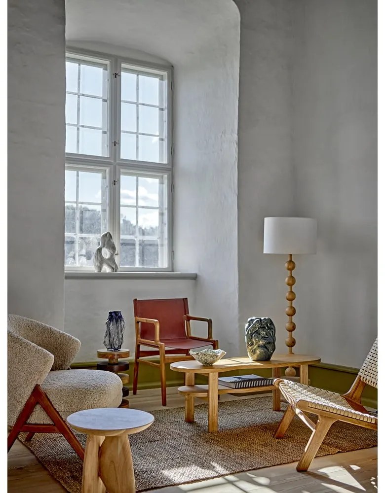 Natúr színű állólámpa textil búrával (magasság 154,5 cm) Giacoma – Bloomingville