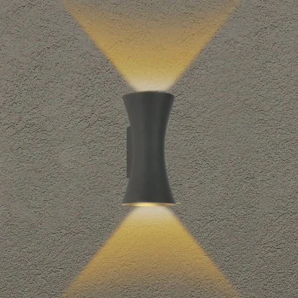 Brilagi - LED kültéri fali lámpa BICON LED/10W/230V antracit IP44