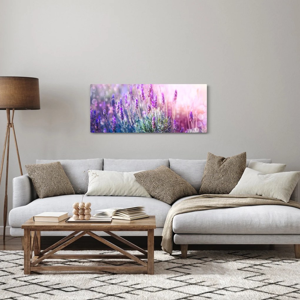 Kép - Levendula a csillogó napban (120x50 cm)