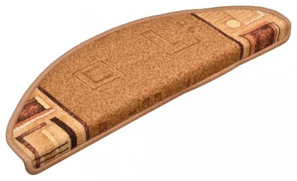 15 db bézs öntapadó lépcsőszőnyeg 65 x 21 x 4 cm