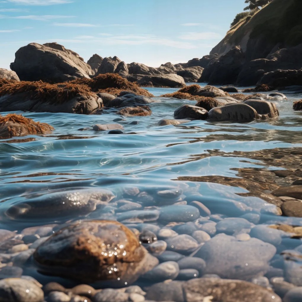 Poszter 60x60cm Tengerparti harmónia