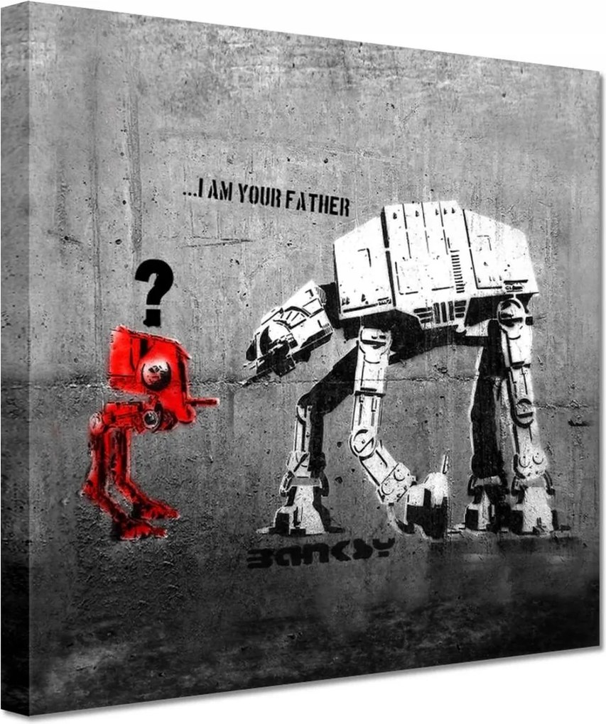 Festmények 20x20 Banksy I am your father