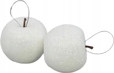 Nagy Alma Szett Karácsonyfa Medállal Fehér 6DB-OS Gömb