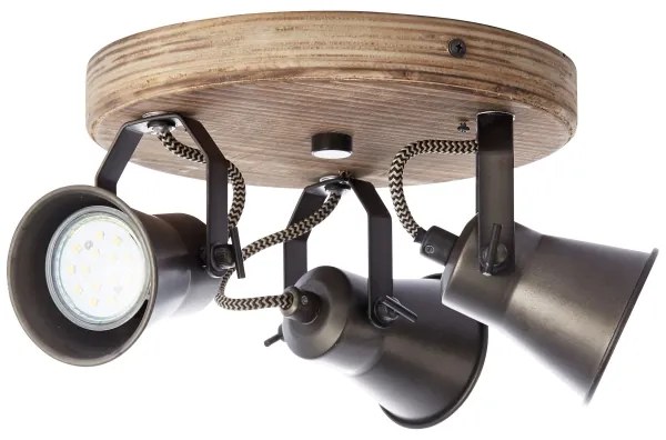 Brilliant - SEED 3xGU10/5W/230V spotlámpa fekete/barna