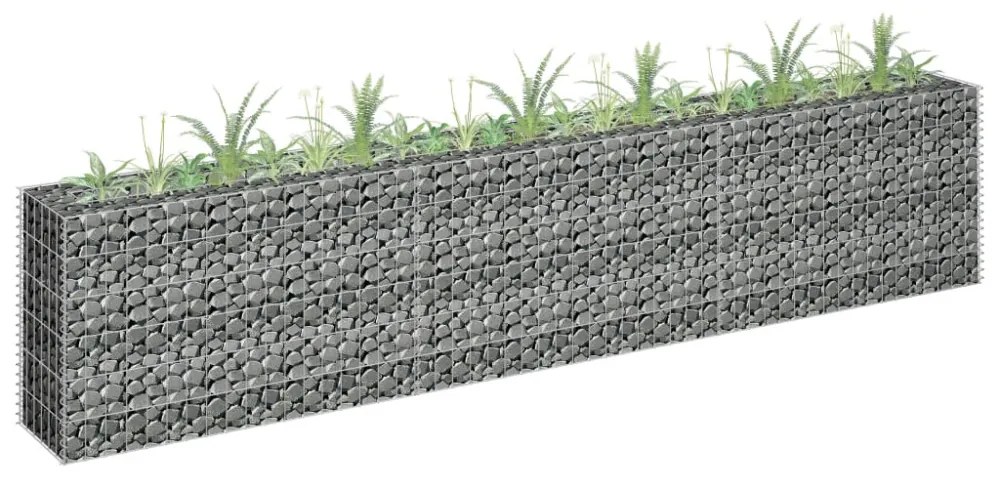 horganyzott acél gabion magaságyás 270 x 30 x 60 cm