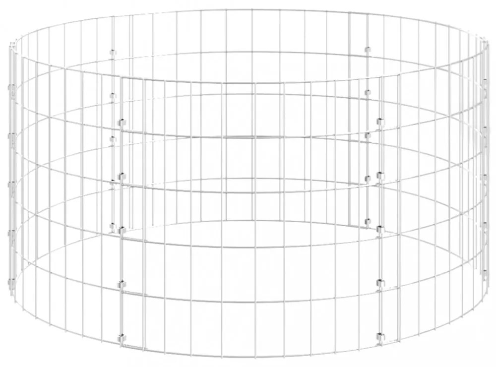horganyzott acél kerti komposztáló Ø100 x 50 cm