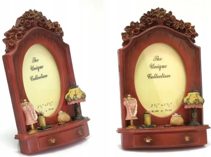 Álló képkeret Női WC-ülőke utánzattal 6x9cm