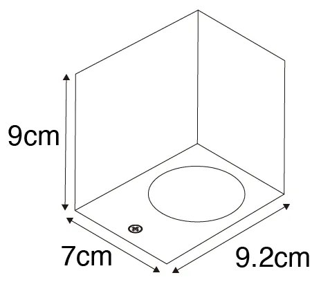 Vintage fali lámpa antik arany műanyag - Baleno
