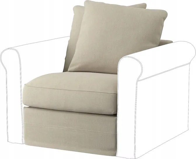 Ikea Gronlid 1 személyes szekciófedél, Sporda natúr