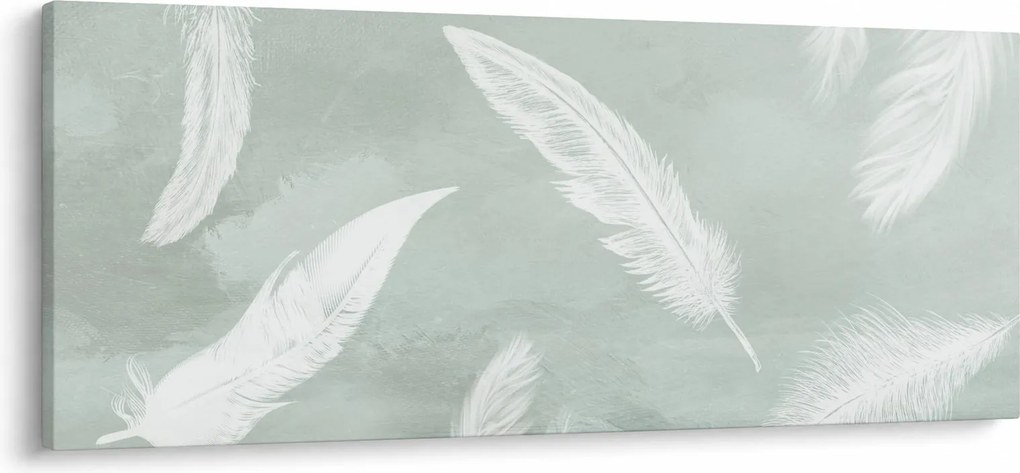 Kép - Fehér tollak (120x50 cm)