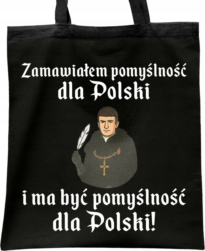 Fekete pamut bevásárlótáska 1670 Megrendeltem a Lengyel