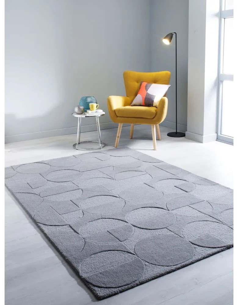 Gigi szürke gyapjú szőnyeg, 160 x 230 cm - Flair Rugs