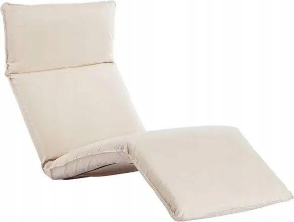 Oxford szövettel borított Összecsukható Napozóágy, krémszínű