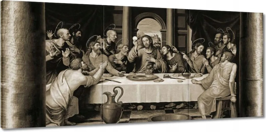 Vászonkép 150x70 Utolsó vacsora Biblia