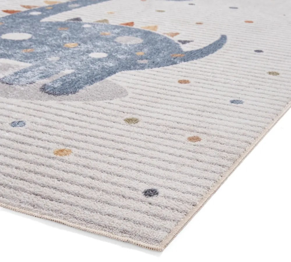 Kék-világosszürke gyerek szőnyeg 120x170 cm Vida Kids Dinosaur – Think Rugs