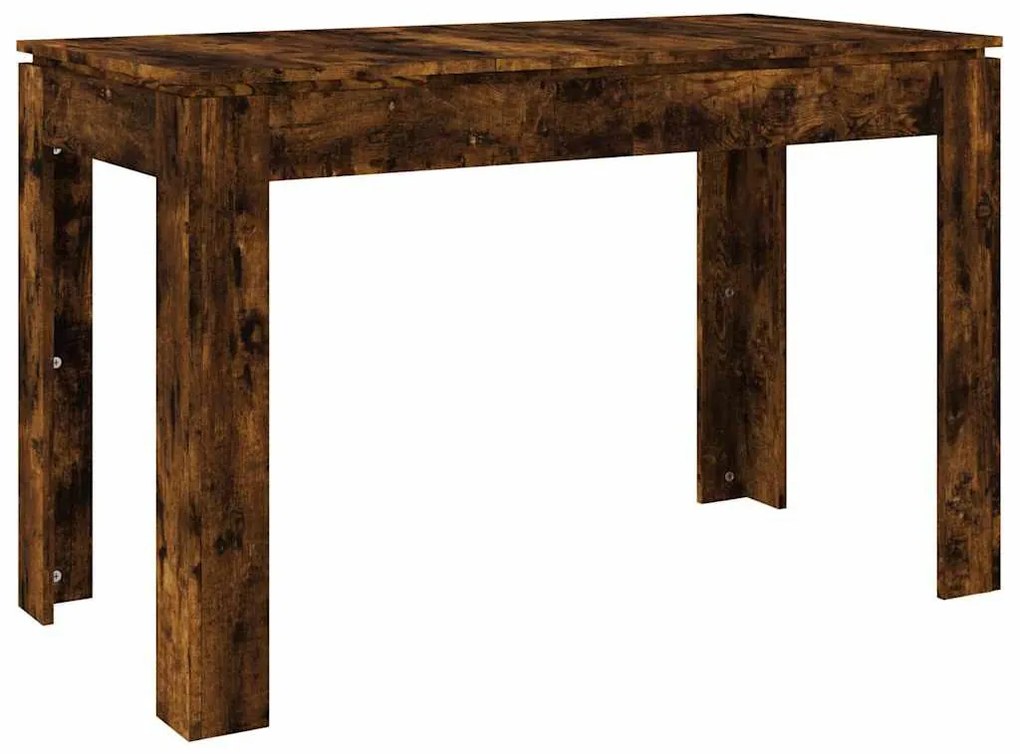 Füstös tölgy színű szerelt fa étkezőasztal 120 x 60 x 76 cm