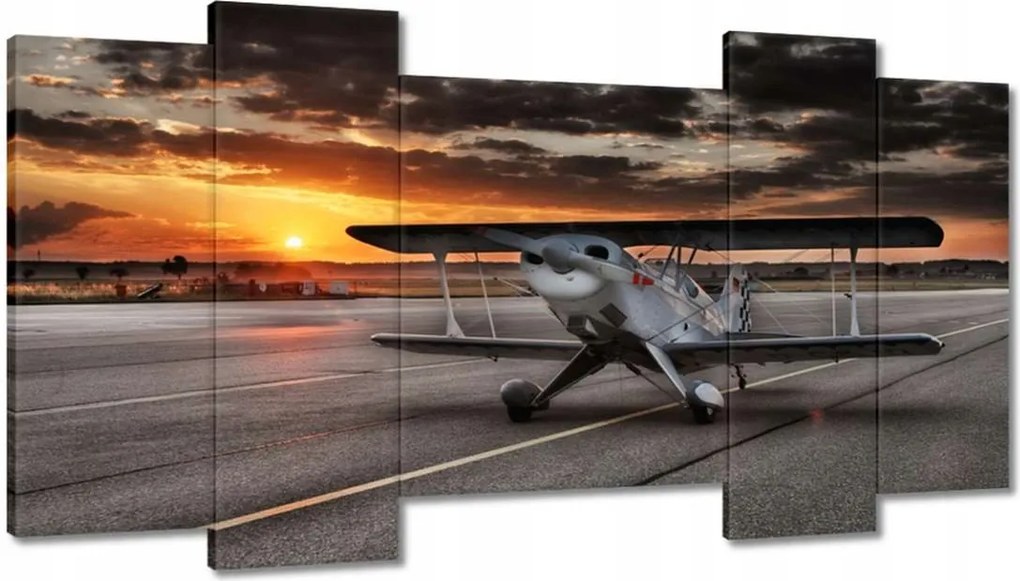 Képek 120x65 Repülőgép naplemente