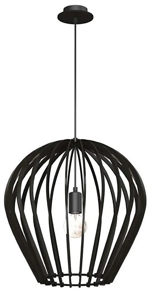 Amplex 5019 - BALA kábeles függeszték 1xE27/20W/230V fekete