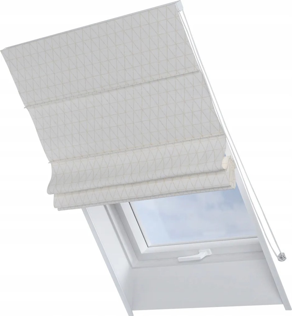 Kész redőny Rimini tetőtéri ablakra 50x60cm fehér