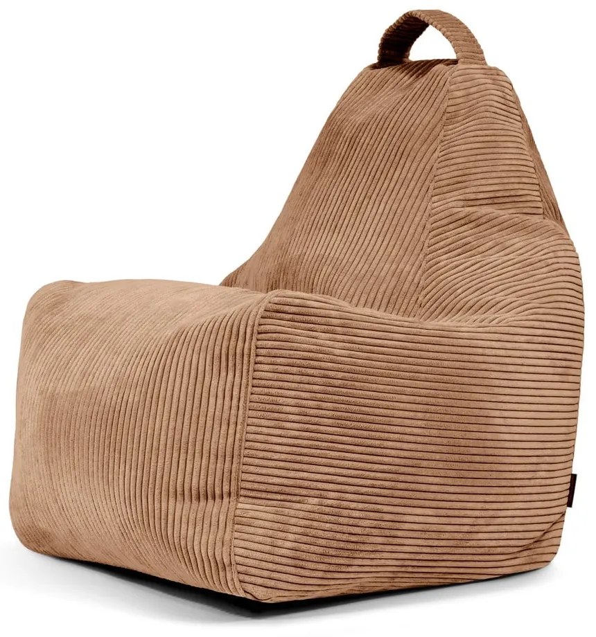 Barna kordbársony babzsákfotel Play Amuse – SLOWDOWN