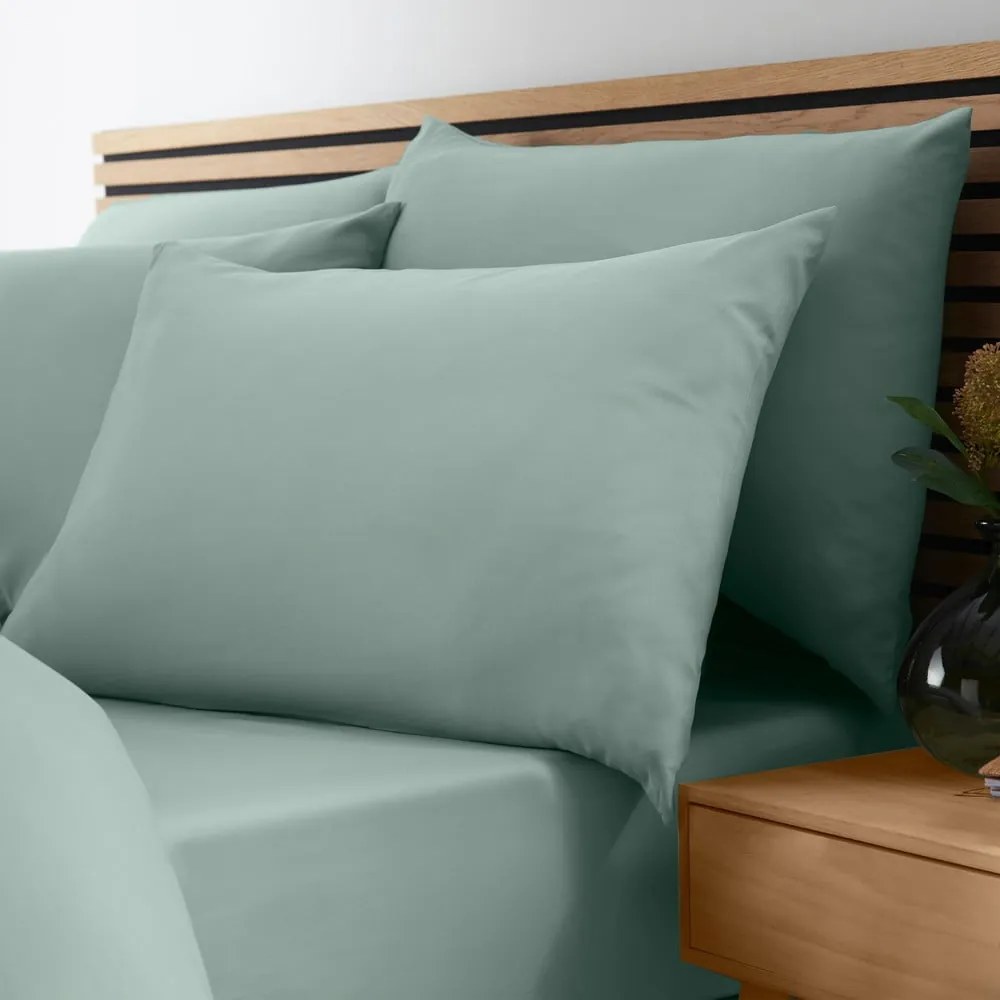 Zöld gumis lepedő 135x190 cm So Soft Non-Iron – Catherine Lansfield