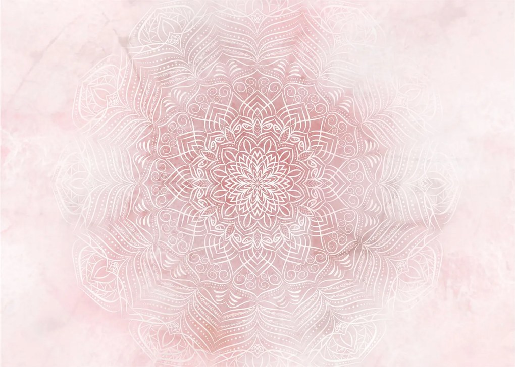 Kép - Rózsaszín mandala (70x50 cm)