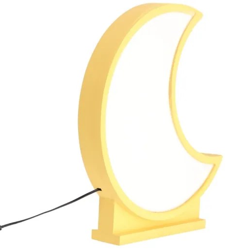 LED gyerek asztali lámpa MOON LED/12W/230V sárga