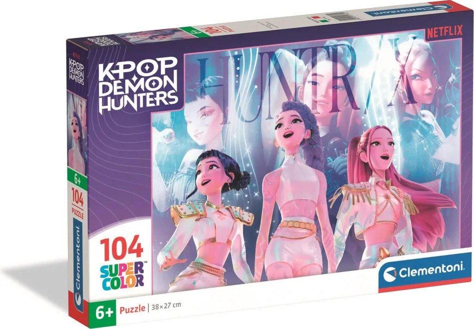 K-pop Démonvadászok Shining Stars 104 db-os Super puzzle Clementoni