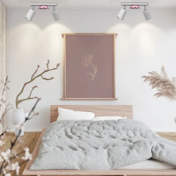 Spotlámpa FLOWER 2xGU10/8W/230V fehér