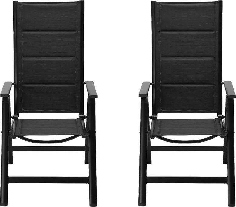 Avenberg ISLA PLUS állítható alumínium szék szett - 2db, fekete